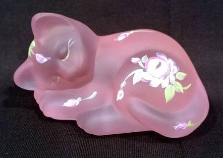 Fenton-Lenox Exclusives Rose The Little Pink Cat - Boxed