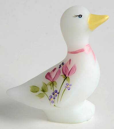 Fenton-Lenox Exclusives Pearl The Little White Duck - With Box