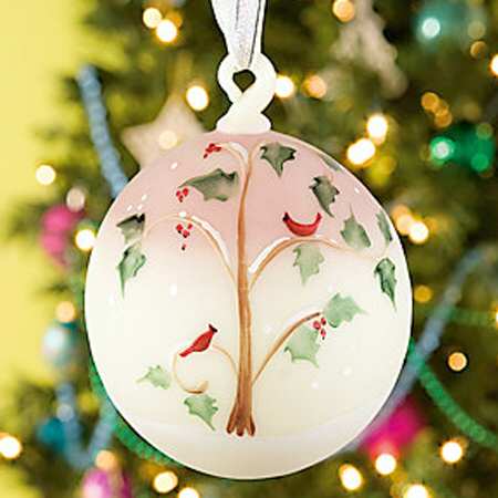 Fenton-Lenox Exclusives Burmese Ornament - Boxed