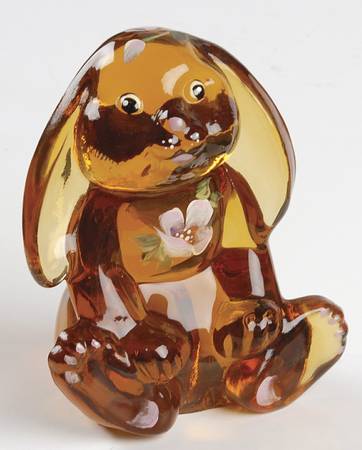 Fenton-Lenox Exclusives Amber, The Little Golden Bunny - With Box