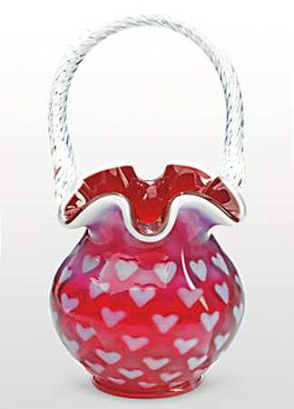 Fenton-Lenox Exclusives Heart Basket - Boxed