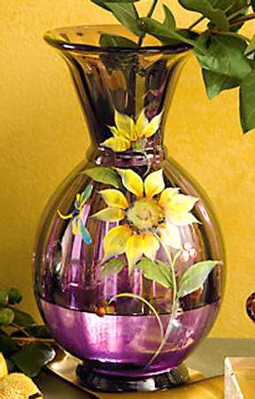 Fenton-Lenox Exclusives Aubergine Originals Autumn Vase - Boxed