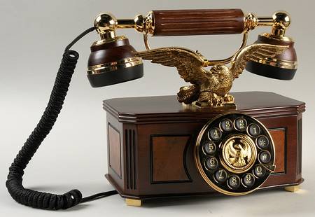 Franklin Mint Giftware American Eagle Telephone - Boxed