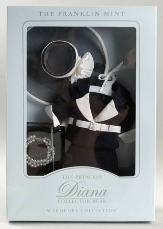 Princess Diana Collector Bears Blue & White Ensemble - Boxed