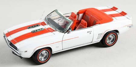 Precision Models 1969 Camaro Ss-White Red Stripes - Boxed