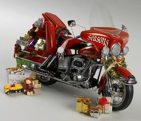 Precision Models-Christmas Harley by Franklin Mint