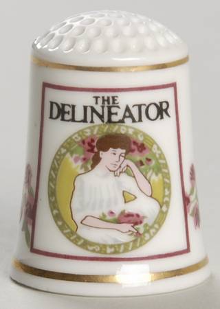 Magazine Cover Thimble Collection The Delineator - No Box