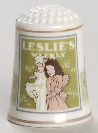 Magazine Cover Thimble Collection Leslie's - No Box