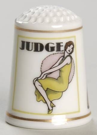 Magazine Cover Thimble Collection Judge - No Box