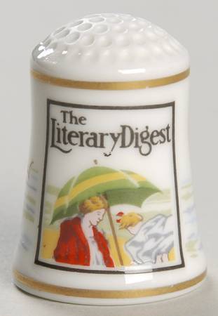 Magazine Cover Thimble Collection The Literary Digest - No Box