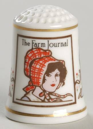 Magazine Cover Thimble Collection The Farm Journal - No Box