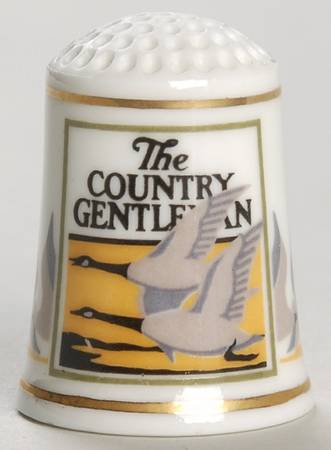 Magazine Cover Thimble Collection The Country Gentlemen - No Box