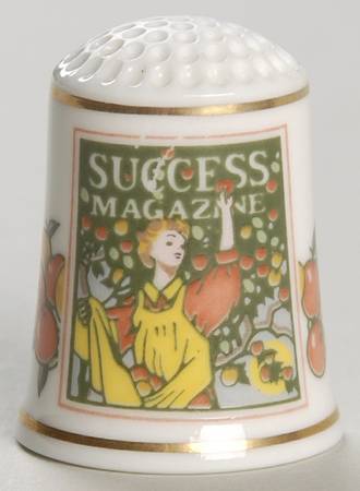 Magazine Cover Thimble Collection Success Magazine - No Box