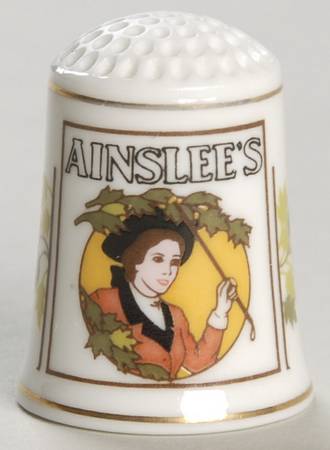 Magazine Cover Thimble Collection Ainslee's - No Box