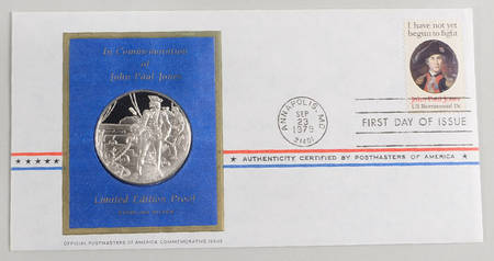 Postmasters of America John Paul Jones Naval Victory - No Box