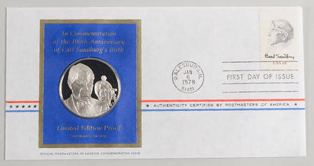 Postmasters of America Birth Of Carl Sandburg,100th Anniversary - No Box