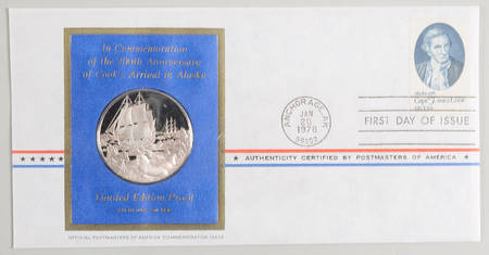 Postmasters of America Cook's Arrival In Alaska,200th Anniversa - No Box