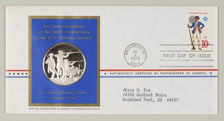 Postmasters of America Continental Army, 200th Anniversary - No Box