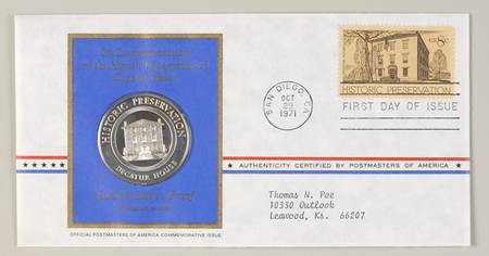 Postmasters of America Historic Preservation Of Decatur House - No Box
