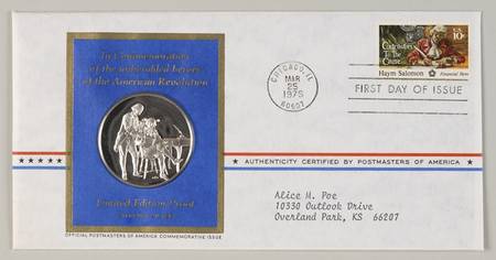 Postmasters of America Contr's To The Cause, Haym Salomon - No Box