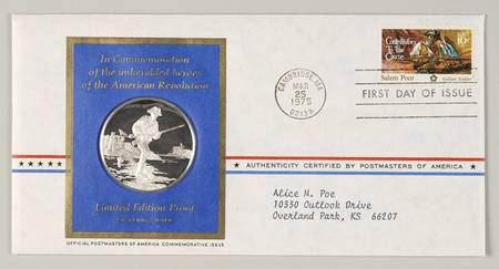 Postmasters of America Contr's To The Cause, Salem Poor - No Box