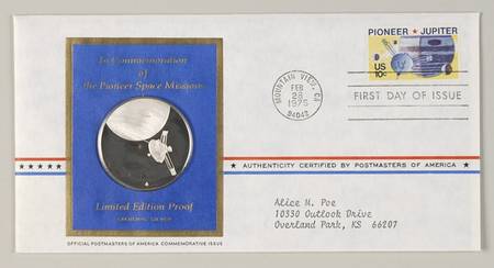 Postmasters of America Pioneer Space Missions - No Box