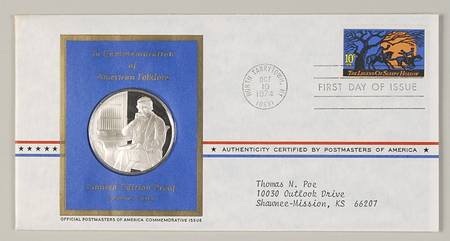 Postmasters of America American Folklore-Washington Irving - No Box