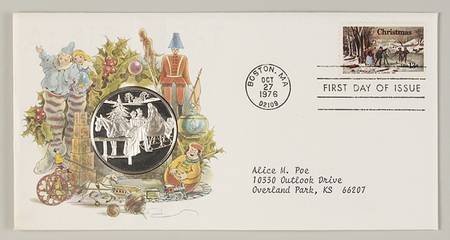 Postmasters of America Winter Pastime-Christmas-1976 - No Box