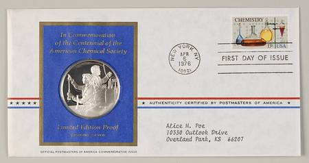 Postmasters of America 100th Anniversary Of The American Chemic - No Box