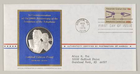 Postmasters of America The Centennial Of The Telephone - No Box