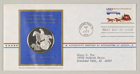 Postmasters of America U.S. Postal Service Bicentennial - No Box
