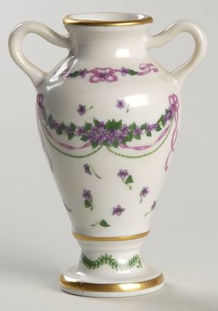 Flowers of the Victorian Year Mini Vase March Violet - No Box