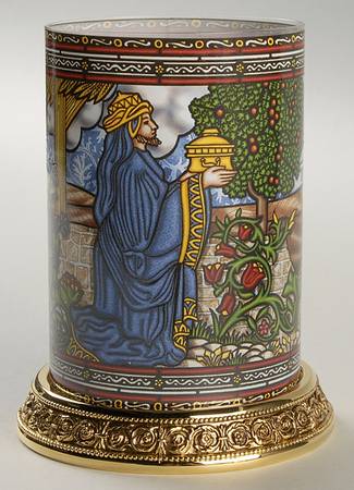 Oh Holy Night Candle Votive King Balthasar - Boxed