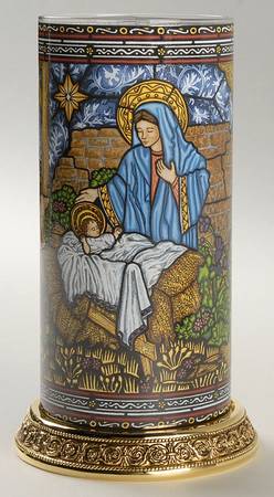 Oh Holy Night Candle Votive by Franklin Mint