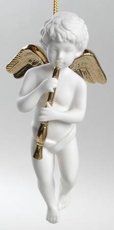Heralding Angels Angel With Renaissance Recorder - No Box
