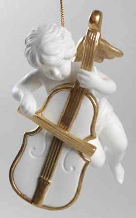 Heralding Angels Angel With Cello - No Box 2f