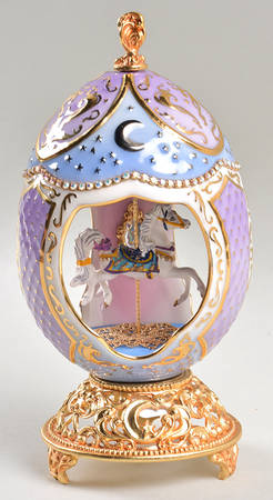 House of Faberge Moonlight Musical Carousel - Boxed