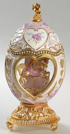 House of Faberge Summertime Musical Carousel  - Boxed