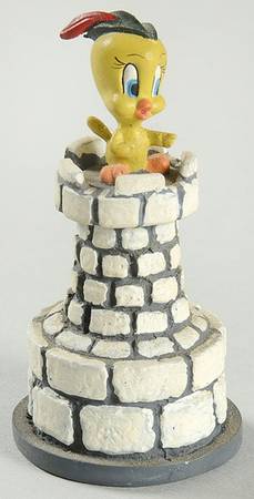 Looney Tunes Tweety-Rook - Rook1-White Chess Piece