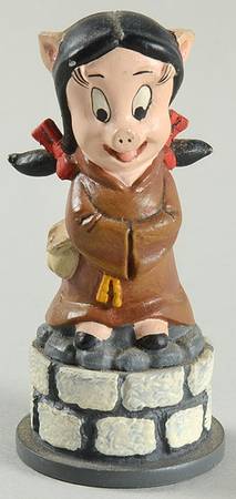 Looney Tunes Petunia Pig-Bishop - Bishop2-White Chess Piece