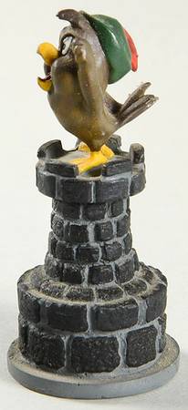 Looney Tunes Henery Hawk-Rook - Rook 2-Black Chess Piece