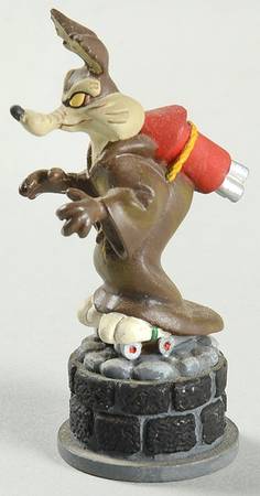 Looney Tunes Wile E Coyote-Bishop - Bishop 2-Black Chess Piece