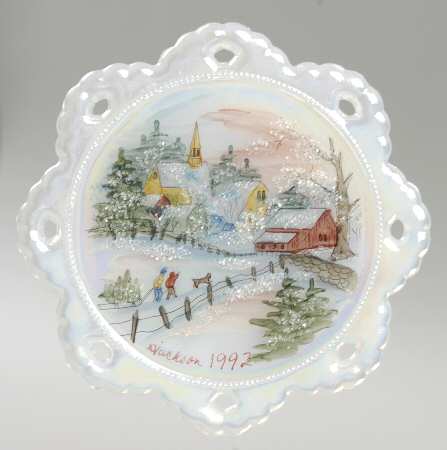 FENton Christmas Ornaments by Fenton
