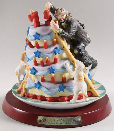 Diamond Jubilee Birthday-Emmett Kelly Jr Big Cake - With Box