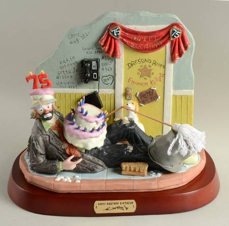 Diamond Jubilee Birthday-Emmett Kelly Jr Oops Another Birthday-Block Set - Boxed
