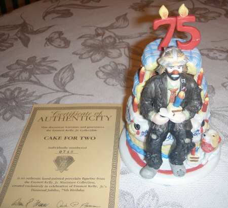 Diamond Jubilee Birthday-Emmett Kelly Jr Cake For Two - Boxed