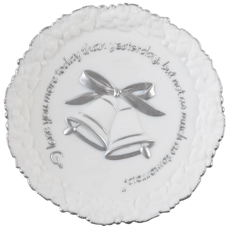 FENton Crystal Plates I Love Your More Today Than Yesterday - No Box
