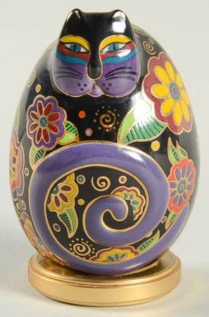 Laurel Burch Feline Eggs by Franklin Mint