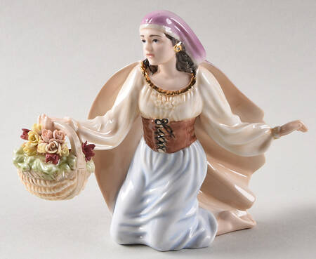 Capodimonte Rose Townswoman - Boxed