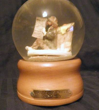 Emmett Kelly Jr Snowglobe Classified Information - Boxed